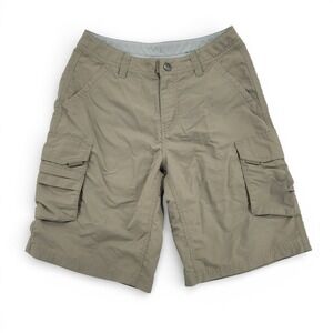 REI Womens Size‎ 2 Cargo Hiking Shorts Nylon Khaki Outdoor Utility
